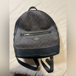 Brown coach backpack